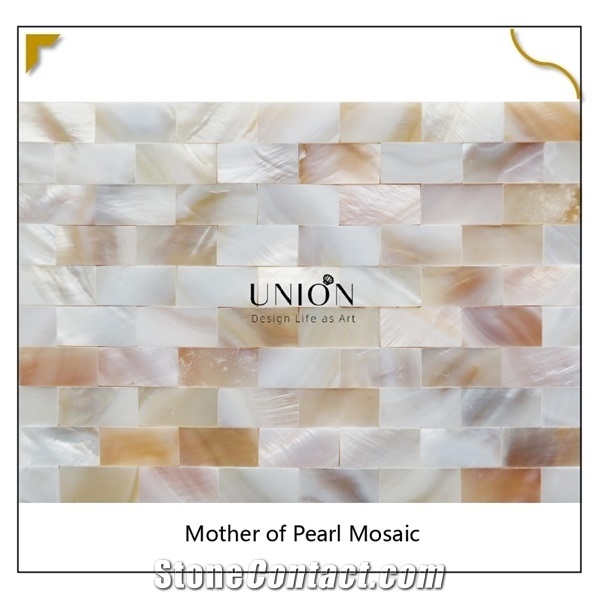 Mother Of Pearl Shell Mosaic Backsplash Modern Kitchen Mesh