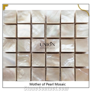 Natural Shell Mosaic Cream White Waterproof Flooring Tiles