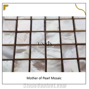Natural Shell Mosaic Cream White Waterproof Flooring Tiles