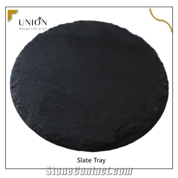 Natural Slate Stone Used for Dinner Plate for Tableware