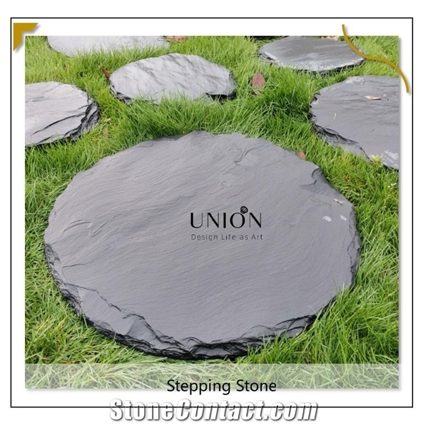 Railroad Round Slate Garden Landscaping Stepping Stone
