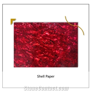 Red Shell Paper Shell Artwork Interior Decoration Customized