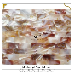 Seashell Modern Mother Of Pearl Shell Mosaic Tiles Bathroom