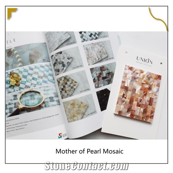 Seashell Modern Mother Of Pearl Shell Mosaic Tiles Bathroom