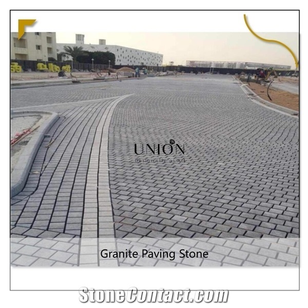 Silver Grey Granite Cubes Stone for Driveway&Walkway Floor