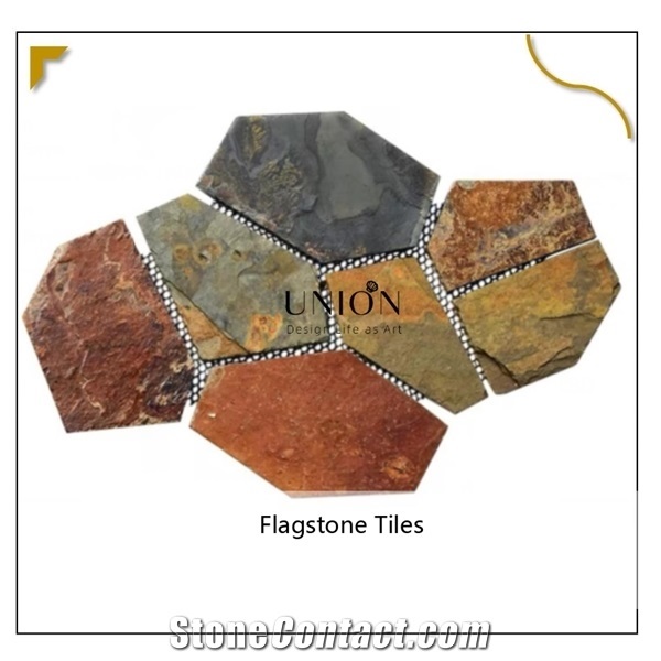 Slate Flagstone Natural Rusty Flag, Natural Slate Floor Tiles Nz