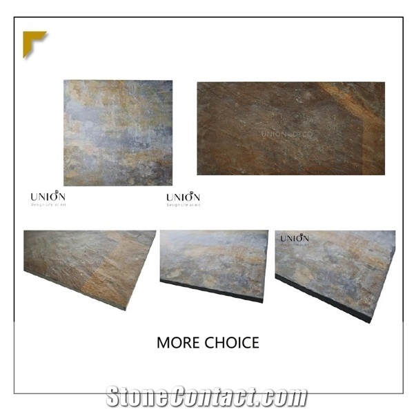 Stonemarkt Split Face Chinese Rusty Slate Tile for Floor