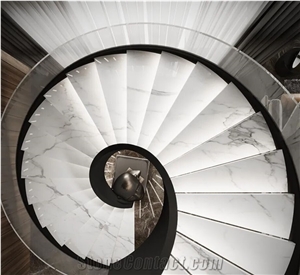 White Marble Stairs, Marble Steps,Marble Treads Marble Riser