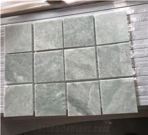 Ming Green Marble 3" Square Mosaic Tile