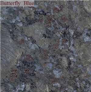 Butterfly Blue Granite Tiles Polished