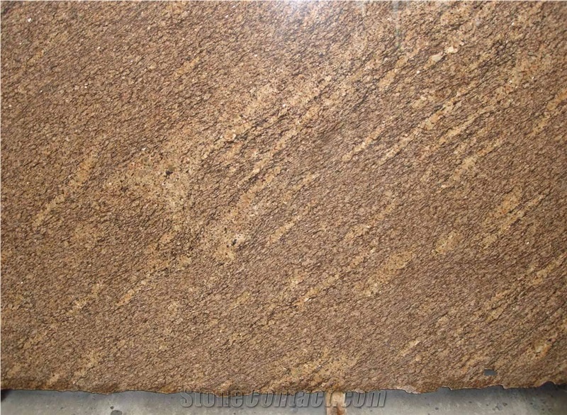 Giallo California Gold Granite Slab,Kitchentop Prefab Cut
