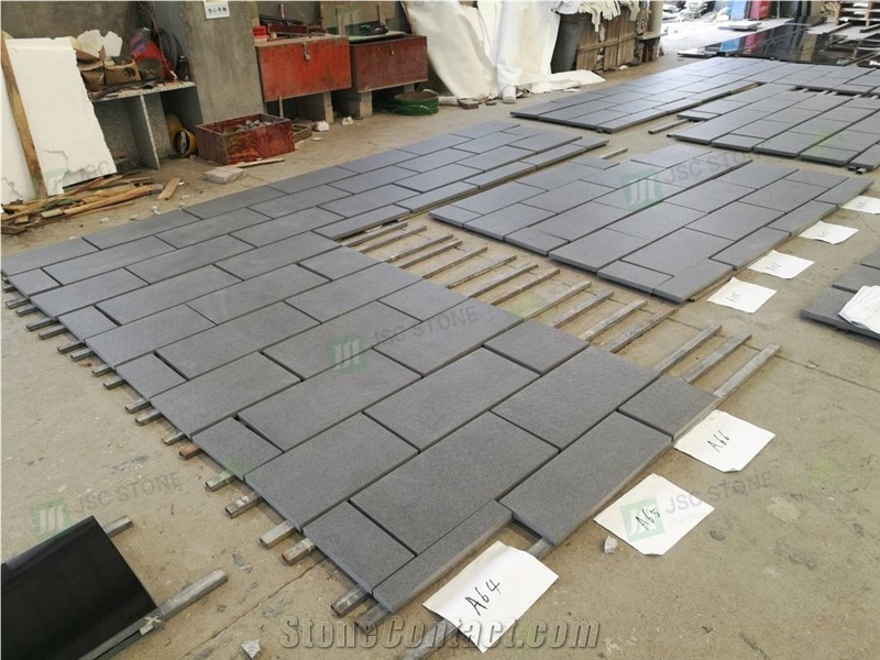Absolute Black Hebei Black Granite Tiles Floor and Wall
