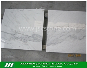 China Carrara Marble White Tiles Slabs Competitive Option