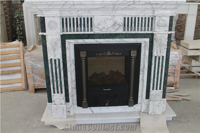 Customizeddesign Marble Fireplace for Home Inner Decoration