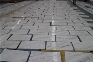 Greek Volakas White Marble for Interior Flooring Tiles Dec.