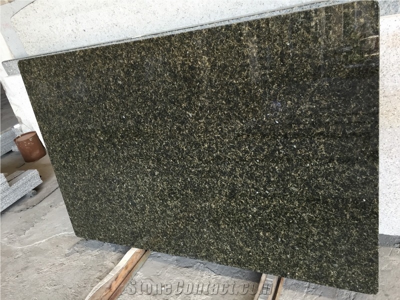Natural Stone Granite Verde Ubatuba Customized Vanity Tops