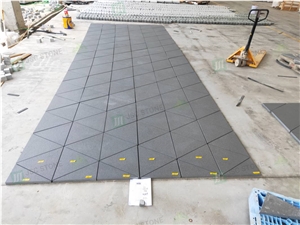New Zimbabwe Black Granite Triangle Shape Floor & Wall Tile