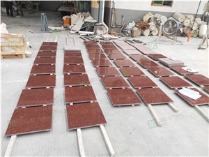 Popular Hot-Sale India Imperial Red Granite Floor Tiles