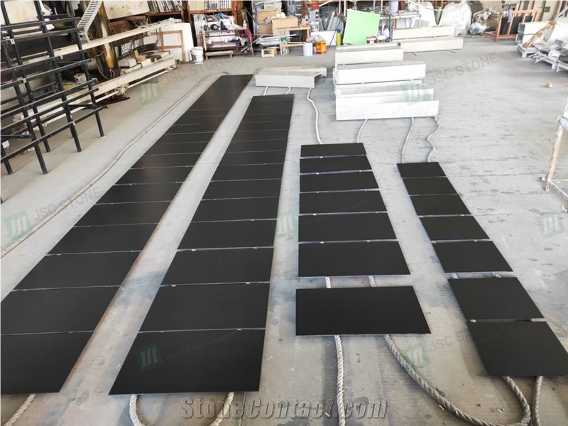 Shanxi Black Granite Composite Tile Floor Covering