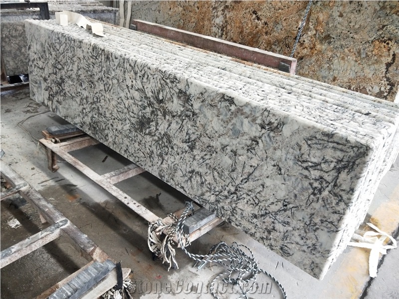 Crystal White Granite Prefabrication Countertop