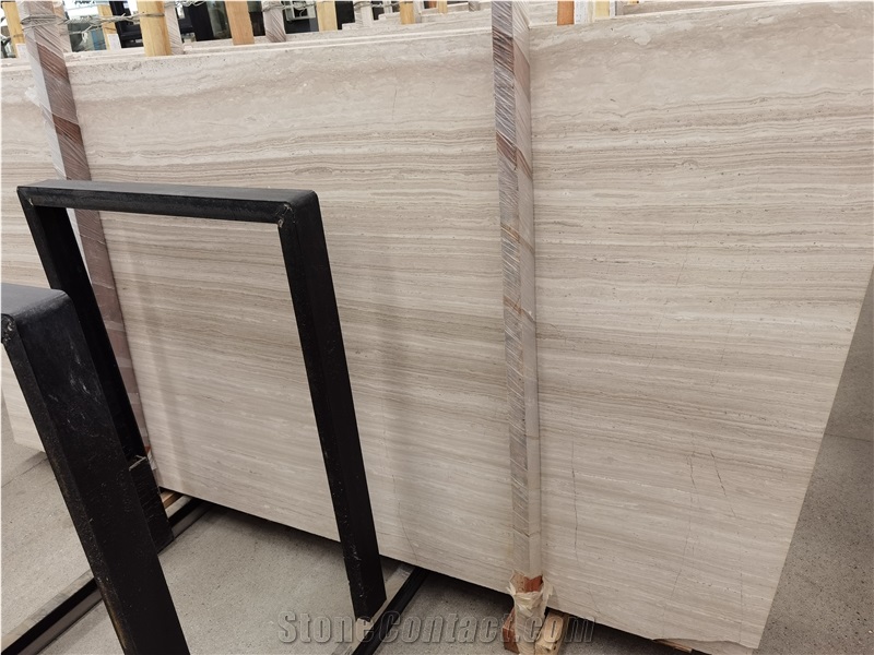 Crystal White Wood Vein Marble Tiles Slabs Wall Tiles