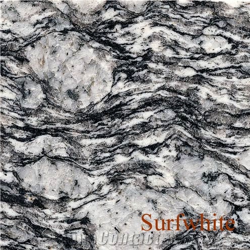 High-Quality Grey and White Wave Granite