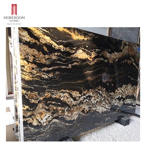 Black Galaxy marble Stone Tile for Kitchen Countertop