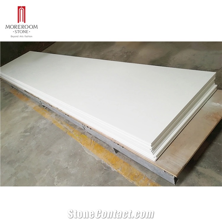 Pure White Corians Acrylic Solid Surface Slab