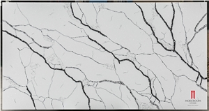 Wholesale Staturio White Quartz Slabs ,For Bathroom Top