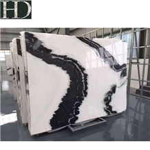 China Chinese Panda White Marble Polish Slab &Tile