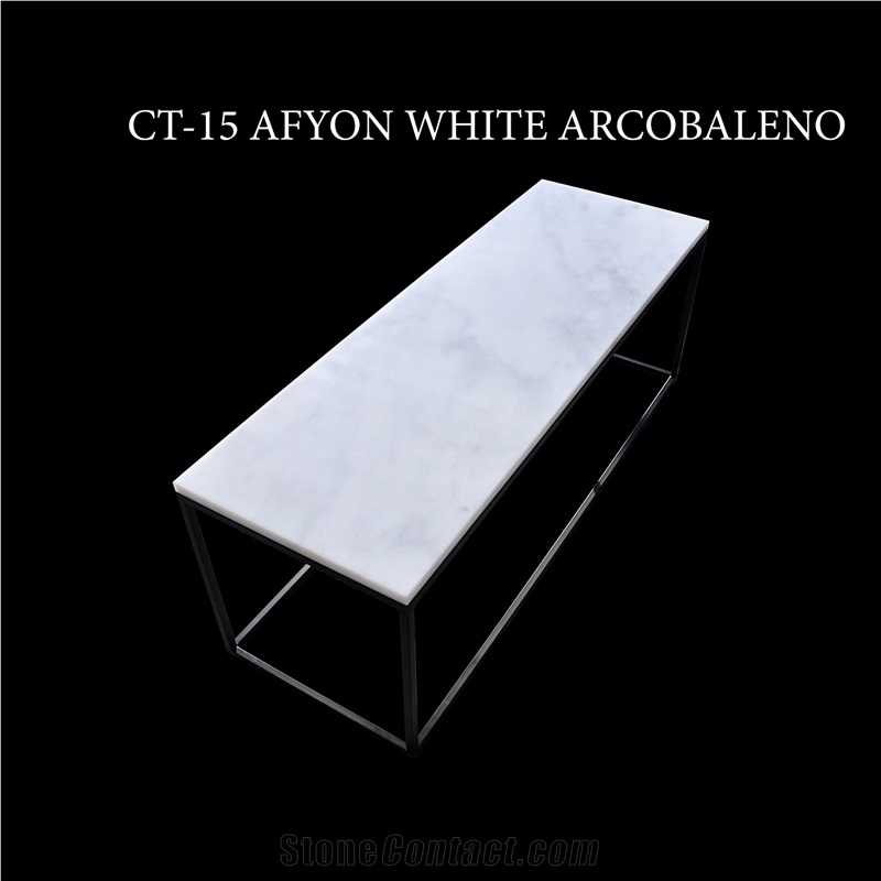 Afyon White Marble Table