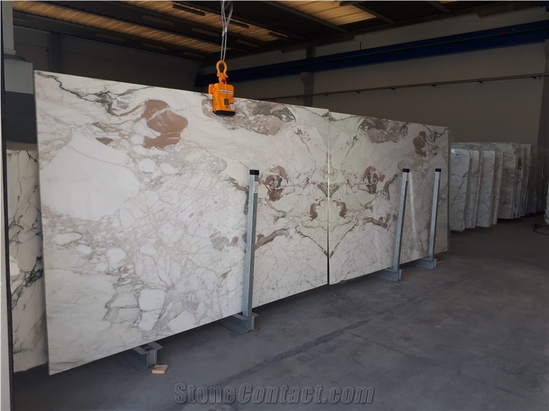 Calacatta Gold Marble Slab, Italy White Marble