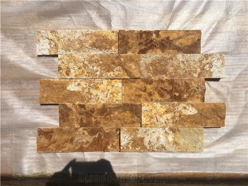 Gold Travertine Split Tiles