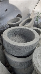 Natural Green Stone Pots, Planters
