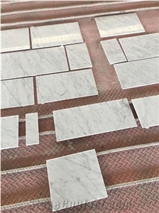 White Marble Carrara Cut To Size Wall Slab Fooring Tile