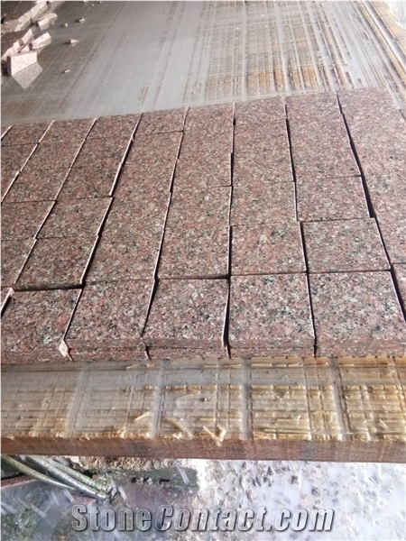 Bordeaux Granite Cube Tile Paving Stone from Vietnam