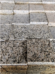 Light Yellow Beige Granite Tile Floor Paving Stone