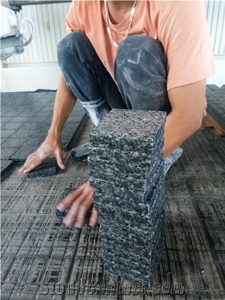 Vietnam Strong Black Granite Tile Paving Stone