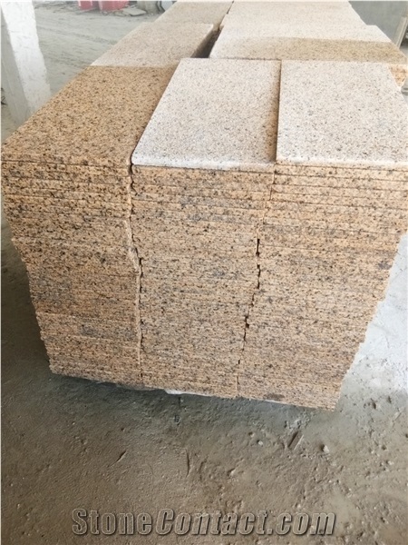 Vietnam Yellow Strong Granite Flooring Tile Paving Stone