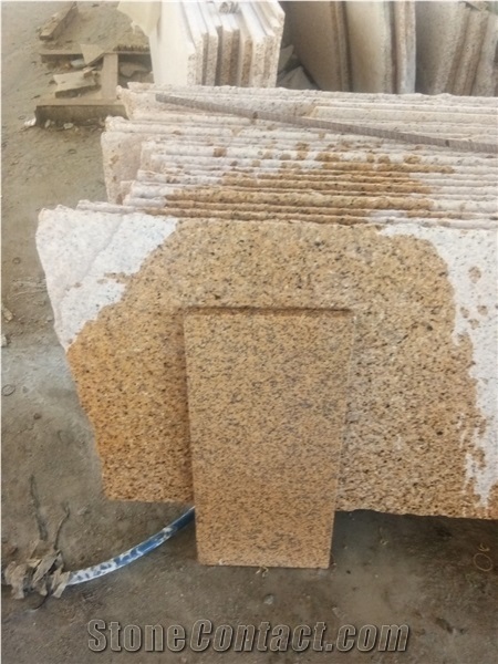 Vietnam Yellow Strong Granite Flooring Tile Paving Stone