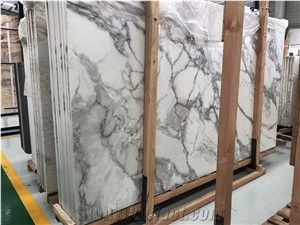 China Calacatta White Nano Crystallized Glass Slabs Tile