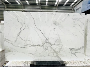 White Stone Statuario,Carrara,Calacatta Marble Slabs