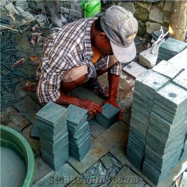 Bali Green Sukabumi Stone Pool Quartzite Tiles