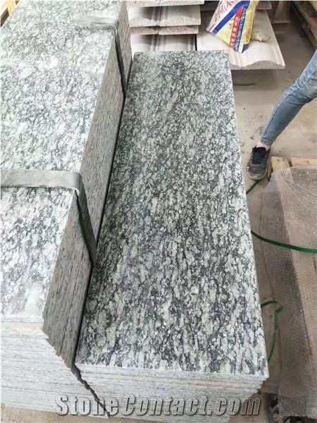 China Grey Color Sea Wave Granite Polished Tiles