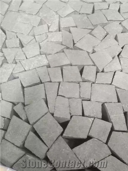 Black Basalt Cube Stone,Cobble Pavers, Pavement