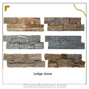 Green Quartize Ledge Culture Stone Wall Cladding and Facada