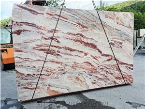 Rosso Orobico Marble Slabs