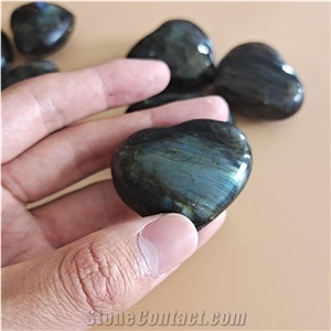 Bulk Rock Labradorite Heart Decor Quartz Crystal Gemstone