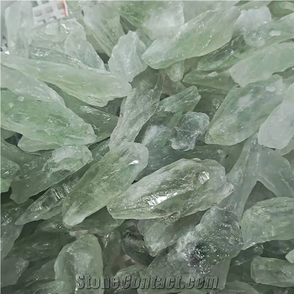 Crystal Healing Stones Green Quartz Crystal Rough