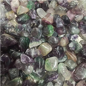 Fluorite Crystal Tumbled Stone Folk Crafts Rainbow Fluorite